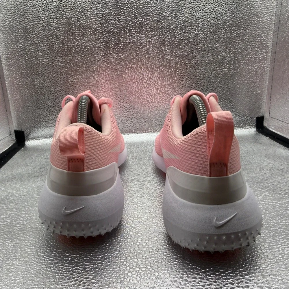 Size 10 Nike Roshe G Golf Shoes Womens Pink Good AA1851-600 Spikeless Mesh
